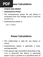 Power Calculations