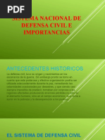 Sistema Nacional de Defensa Civil e Importancias