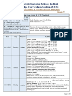 First Term Exam Syllabus & Schedule Grade 5 (CCS Session 2022-2023)