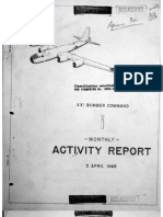 XXI Bomber Command, Monthy Activity Report 5 April 1945