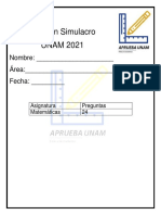 Examen Simulacro UNAM