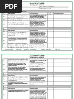 Internal Audit Checklist QA