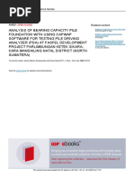 Analysis of Bearing Capacity Pile