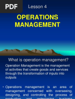 Lecture 4 - Operations Management