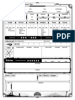 Dungeons of Drakkenheim Character Sheet - Black FORM