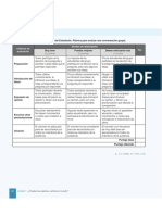 Rúbrica para Evaluar Una Conversación Grupal