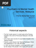 Mental Health Services in Malaysia