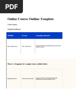 Course Outline Template