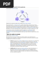 Cambios de Estado de La Materia