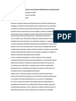 TRAB FINAL El Derecho Internacional Como Fuente Del Derecho Constitucional