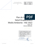 Plan Anual HSE 2022 BESALCO ARRIGONI - BESALCO ARRIGONI