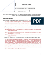 ENLACE QUÍMICO, Soluciones Exámenes 2019-2021