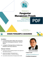 Pertemuan 1 Manajemen Proyek TIK