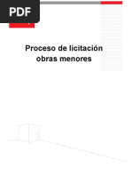 Proceso de Licitacion Obras Menores