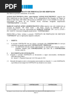 Contrato Prestação de Serviços - PJ