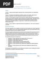 Appendix 4a - Patient Registration Form Guidance