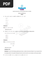 STSE Class 10 MAT Question Paper and Solutions 2022