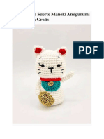 El Gato de La Suerte Maneki Amigurumi PDF Patron Gratis