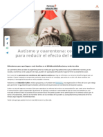 2020.04.02 APADEA - Autismo y Cuarentena - Consejos para Reducir El Efecto Del Encierro - Noticias - D - Argentina