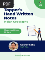 Indian Geo Notes