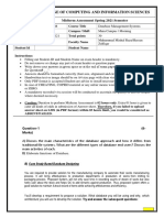 DBMS - Midterm - SP2021