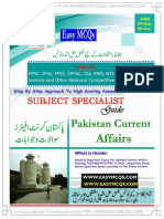 Pakistan Current Affairs MCQs