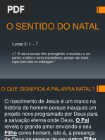 O Sentido Do Natal