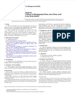 ASTM E247-01 Standard Test Methods For Determinacion of Silica in Manganese Ores, Fe Ores, & Related Materials by Gravimetry