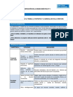 PROGRAMACIÓN ANUAL - COM - Planificación Unidad 4 - 1er Grado