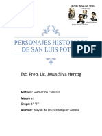 Personajes Historicos de San Luis Potosi