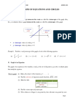 1.2: Graph of Equations and Circles: X - Intercept: y - Intercept