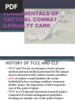 FUNDAMENTALS OF TACTICAL COMBAT CASUALTY CARE For PPSC