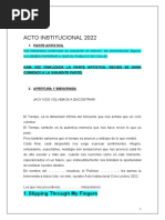 ACTO INSTITUCIONAL 2022 - Glosas Finales