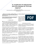 ¿Realmente La Arquitectura de Información Es Fundamental en Los Sistemas de TI de Una Empresa?