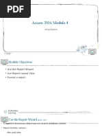 Access 2016 Module 4 PPT Presentation