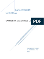 Plan de Capacitacion Maxicarnes La y