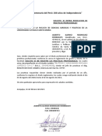 Escrito de Solicitud de Practicas