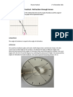 Physics Practical Refraction 