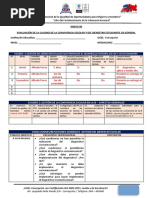 Anexo 6 Evaluación de La Calidad de La Convivencia Escolar y Del Bienestar Estudiantil en General