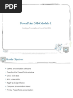 PowerPoint 2016 Module 1 PPT Presentation