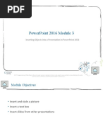 PowerPoint 2016 Module 3 PPT Presentation