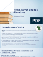 Africa, Egypt and It's Literature