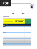 QSAT Quarterly School Accomplishments Tool