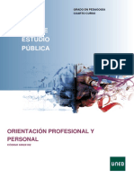 Guía Estudio Asignatura Orientación Profesional y Personal