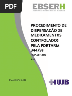 Pop - SFH.002 - Dispensação de Medicamentos Controlados Pela Portaria 34498