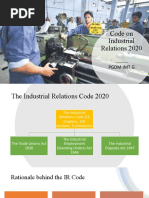 Code On Industrial Relations 2020