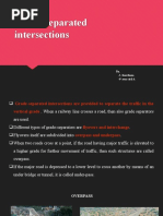 Grade Separated Intersections