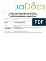 Impacts Socio-Économiques Des Innovations Dans La Transformation Artisanale Des Produits Halieutiques Au Sénégal Cas Des Fumoirs