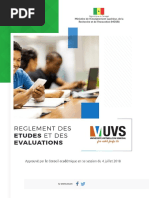 Uvs - Reglement Des Etudes Et Des Evaluations VF 2018