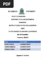 Group A Advanced Soil Mechanics Coursework